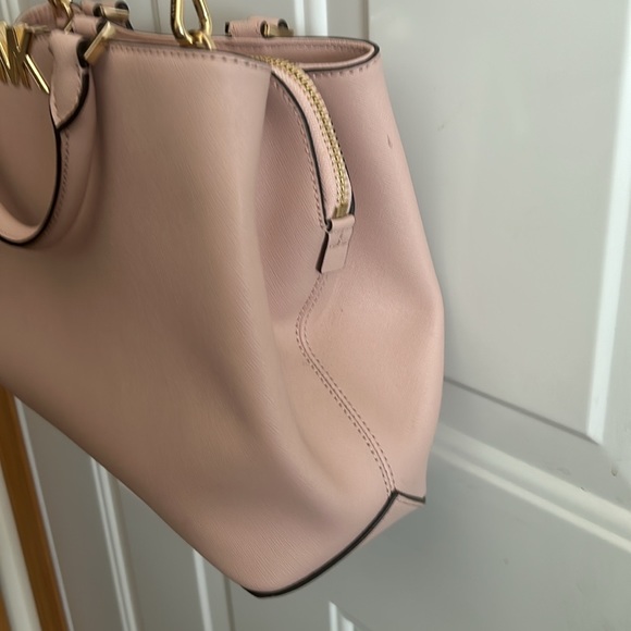 MK Michael Kors Florence Ballet Pink Medium Leather Satchel - Picture 11 of 15